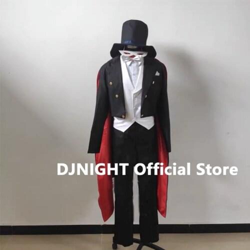 Hip Hop Dance Costume Tuxedo Magic Costumes Men Women Jazz Dance Clothing DS DJ Adult Singer Dancer Nightclub Show Wear XS2111