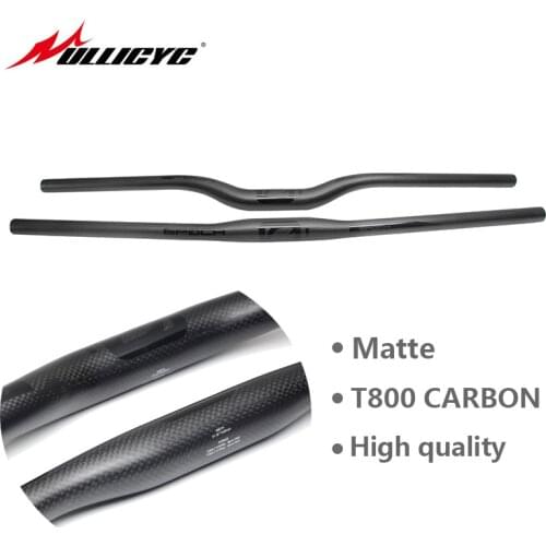 Ullicyc Epoch Series 3K Matte Full Carbon Fibre Flat/Rise Handlebar Big eye External Logo MTB Bike Parts 31.8*580-740mm