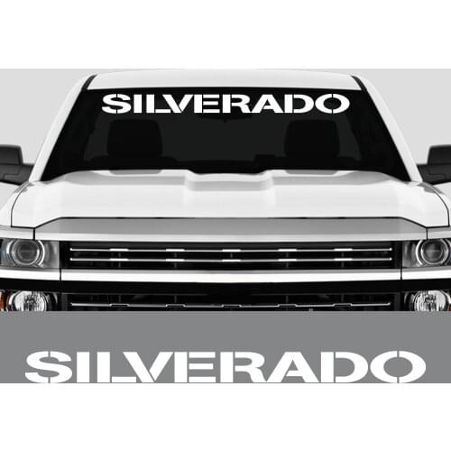 Pickup Stickers For Chevrolet Silverado Car Front Windshield Decor Decals Truck Vinyl Graphics Custom Covers Auto Accessories