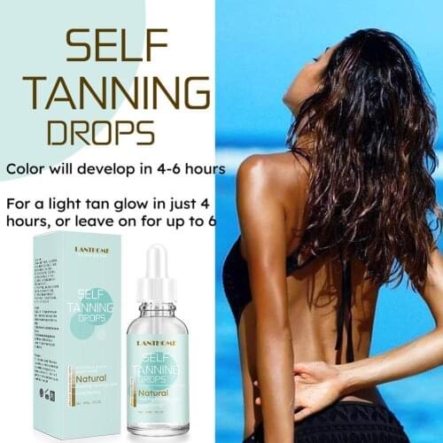 Natural Tanning Oil Sun Body Face Self tanner Solarium Bronzer Tan Foundation Fake For Body Cream Makeup Salon Sunblock B3U1