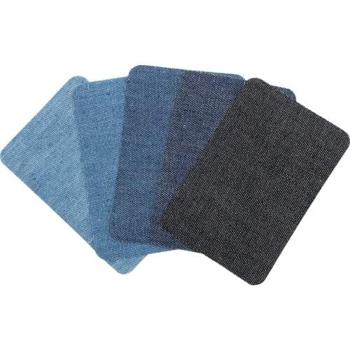 NEW Denim Elbow Fabric Jeans Iron-on Patches Clothes DIY Repair Pants Knee Applique Apparel Fabric Patch Sewing Accessory