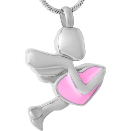 9461 Adorable Little Angel Hold My Heart Memorial Cremation Jewelry Necklace