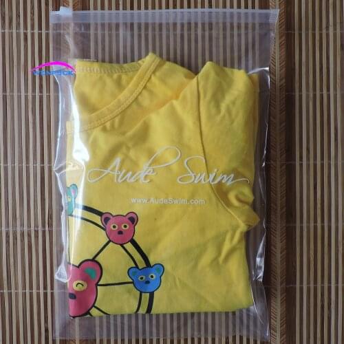 Custom packaging printed gift logo zipper and zip lock plastic bag
