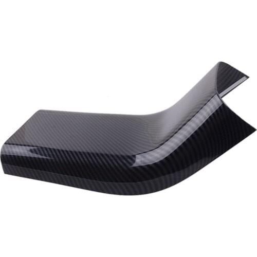 Rear Seat Armrest Box Anti Kick Cover Trim Decor Frame Carbon Fiber Style ABS Fit for Tesla Model 3 2017 2018 2019