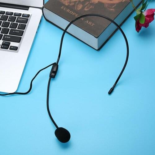 Mini Portable Audio Microphone Lightweight Headset 3.5mm Jack Plug Mic Thread Jack Condenser Microphone PC Auto Car DVD Radio