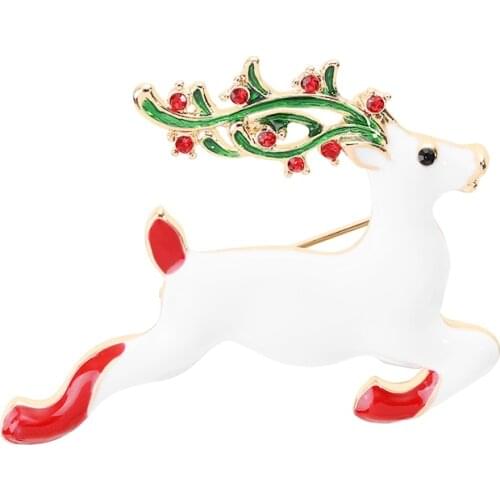2020 Latest Christmas Brooch Pin Jumping Elk Symbolizes The Most Christmas Gift Of The Holy Christmas