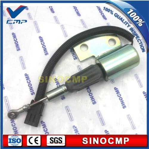 SINOCMP 24V fuel stop solenoid 3964628, SA-4941-24 for Cummins 4BT shutdown shut off flameout solenoid