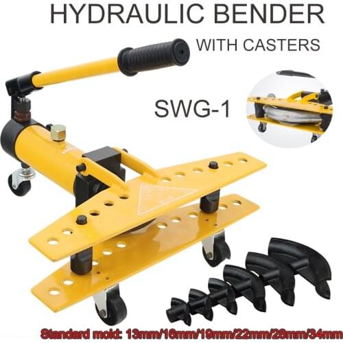 Manual Hydraulic Bender 1 Inch Integral Steel Pipe Bending Tool Rebar Galvanized Pipe Iron Rod