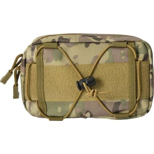 Tactical MOLLE Waist Bag Outdoor Military Utility Tools Multi Pockets Nylon Phone Pouch for Belt /Vest