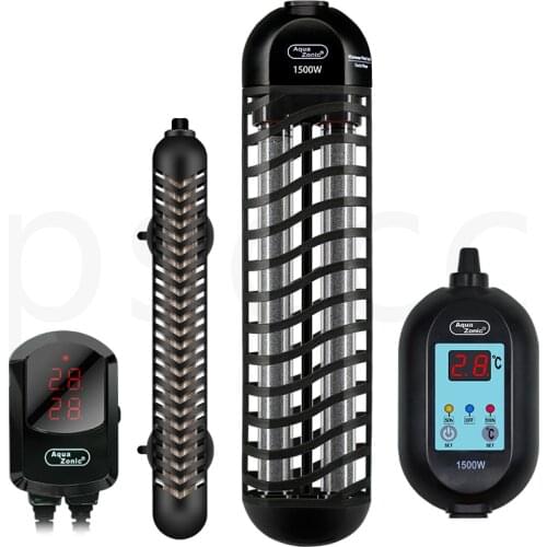 Aqua Zonic Titan Heavy Duty Aquarium Heater LCD Display Fish Tank Pond Water Heater Automatic Thermostat 600W 800W 1000W 1200W