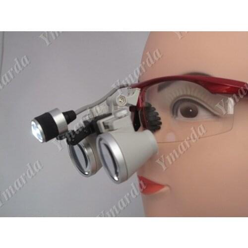 Ymarda Free Shipping CH3.0X Dental Loupes with YHL-AXSL LED Headlight Packed in Metal Case