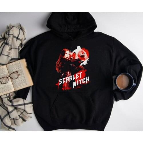 Female Crewneck Vintage Hoodies Street Style Vacation Long Sleeve Tops Tight Fitting man Sweater Funny Movie Witch SweatShirt