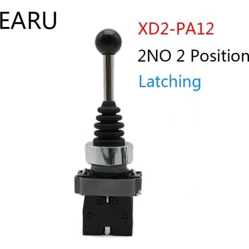 XD2-PA12 Joystick Controller Spring Return Joystick Switch XD2-PA12CR Knob Rotary Switches Latching Self- locking Toggle Switch