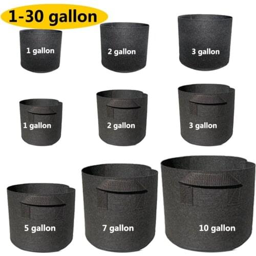 Big Size Plant Grow Bags For Home Garden Flower Fruit Growing Fabric Pot Thicken Gardening Tools 1-30 Gallon