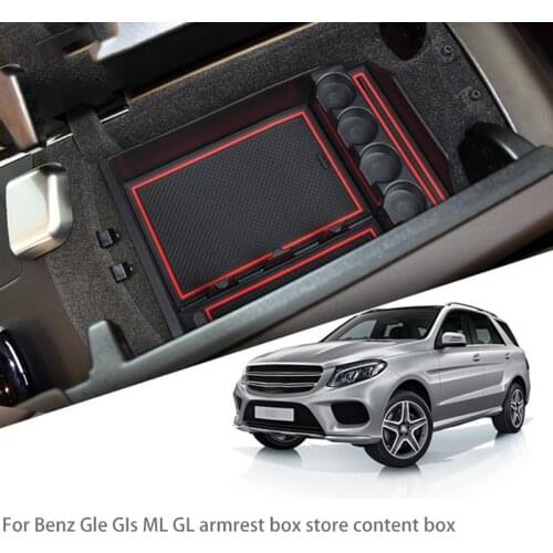 Car Center Console Organizer Storage Box Interior Armrest Storage Box for Mercedes Benz GLE GLS W167 2015-2019