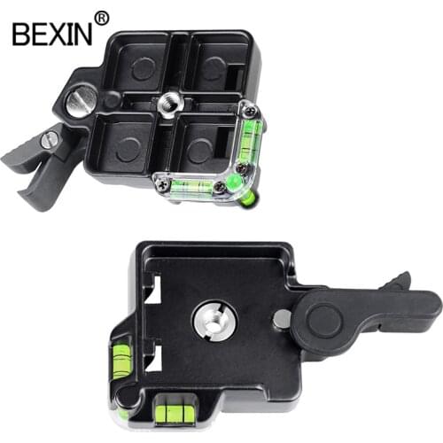 BEXIN QR-40 Quick Clip Mount SLR Bracket Clip Monopod Tripod Ball Quick Release Plate Adapter Clip for Arca Swiss Head