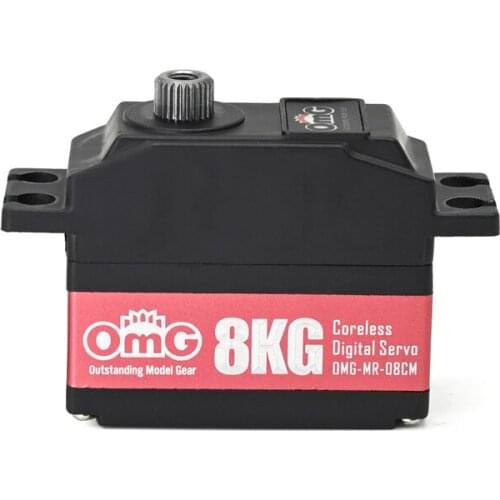 OmG MI-08CM 8kg Metal Gear HV Coreless Digital Servo Rc Fixed-Wing Planes / Glider Digital Servo For Rc Planes / Racing Drone