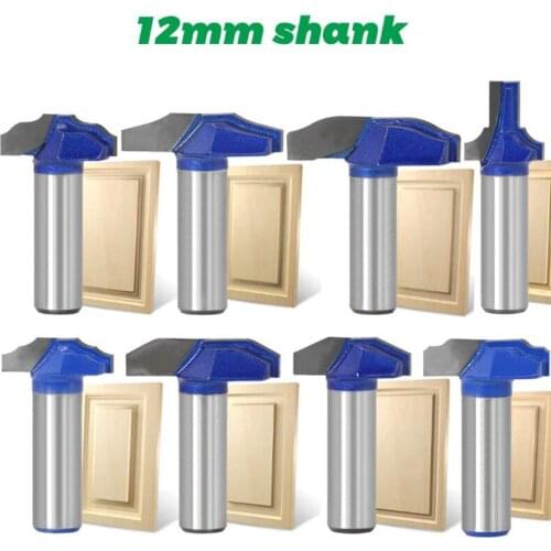 1pc 12mm Shank Router Bit Wood Cutter Door Frame Router Bits for Wood Milling Cutter Carbide Lassical Door Woodworking Tool