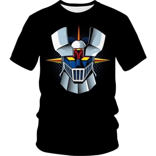 Mazinger Z 3D Print T-Shirt Anime Movie Robot Streetwear Men Women Casual Fashion T Shirt Kids Boy Girl Tees Tops Unisex Clothes