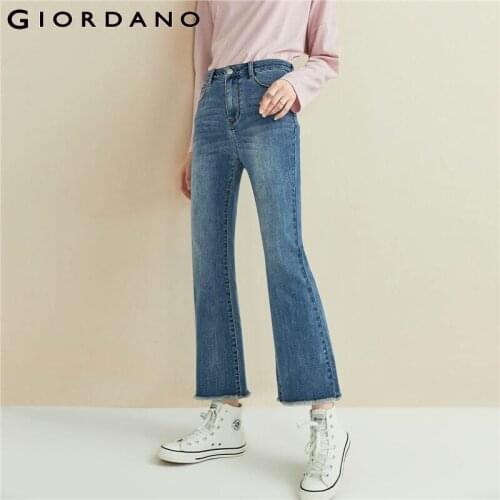 Женские джинсы клеш Giordano China At AliExpress