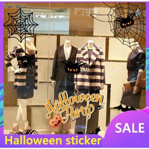 Halloween Ghost Festival Wall Stickers Holiday Atmosphere Decorations Bar KTV Entity Shop Window Stickers Wall Glass Stickers