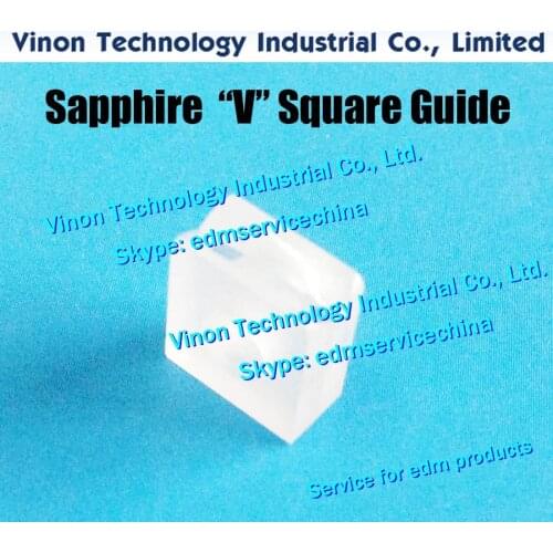 18EC90A701 edm Sapphire V Square Guide Lower Ø0.155mm 18EC.90A.701 Sapphire V Square Guides 18EC-90A-701 for Machine SP43,SP64