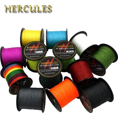 Hercules Fishing Line 8 Strands 100M PE Braided River Carp Casting Accessories Spectra Extreme Fishing Tackle Fishing Cord