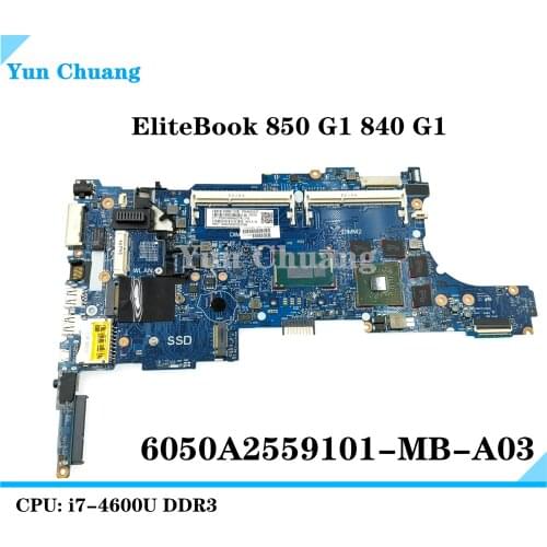 730809-601 802522-601 802522-001 802522-501 6050A2559101-MB-A03 For HP ZBOOK EliteBook 850 G1 840 G1 Laptop motherboard I7-4600U