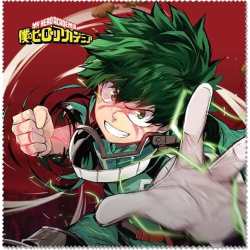 My Hero Academia Glasses Cleaner 150mm*150mm Microfiber Glasses Cleaning Cloth For Lens Phone Screen Cleaning Wipes Accessory