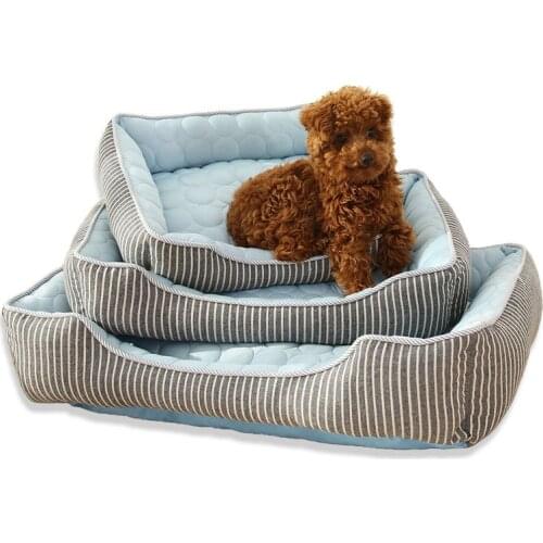 Soft Dog Bed Summer Pet Cool Feeling Nest Cat Deep Sleep Cooling Pad Supplies Dog Beds Products Accessories Dropshipping Center