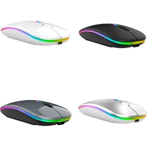 Wireless Mouse Bluetooth 2.4G Silent Laptop Gaming Mouse Gamer Rechargeable Mouse for Computer 4 Buttons High-speed Mause