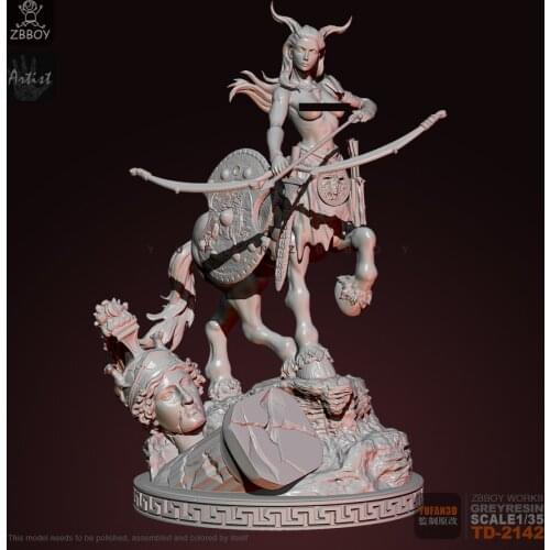 1/35 Resin model kits figure colorless and self-assembled TD-2142