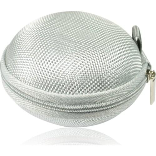 Earphone Headset Earbuds Hard Hold Case Bag (Grey)