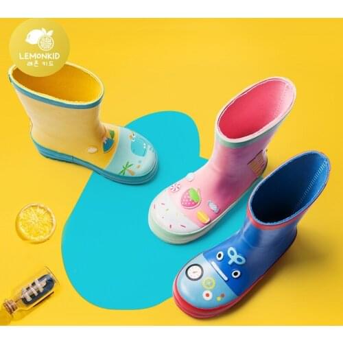 New Products Childrens Rubber Rain Boots Environmentally Friendly Cute Cartoon Student Rain Boots Baby Waterproof Water Shoes