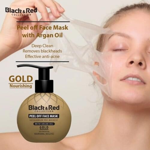 Peel off Face Mask Gold with Argan Oil 250 ml Blackhead Remover Kil Mask Argan Face Care Mud Acne Treatment Mask