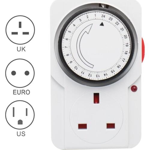 Programmable Digital Time Switch Control AC 220V/110V EU UK US Plug Digital 12/24 Hour Weekly Timer Socket Tool for Kitchen