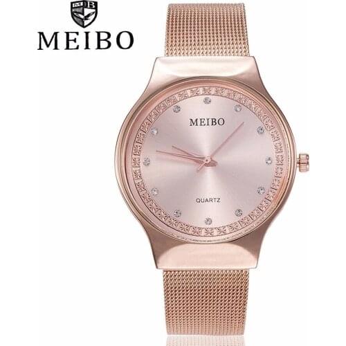 Reloj Mujer New Luxury European Style Women Watch Stainless Steel Mesh Ladies Quartz Watches Casual Dress Female Wristwatches