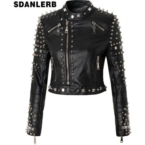 Женские черные куртки SDANLERB China At AliExpress