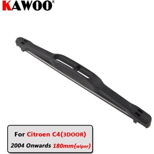 KAWOO Auto Car Rear Wiper Blades Back Window Wipers Arm For Citroen C4(3DOOR) Hatchback (2004-) 180mm Auto Windscreen Blade