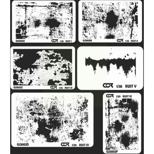 Model Painting Stenciling Template Spray DIY Model Building Model Accessories Painting Plate Supply Decoration Airbrush E6D5