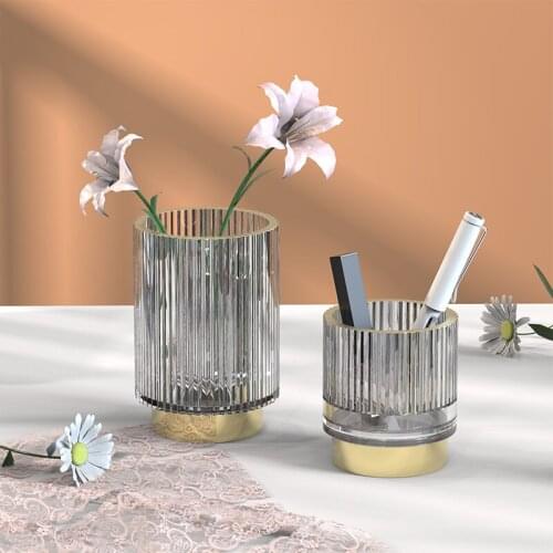 Nordic style Table Decoration of car Storage Box of the organizer Cosmetic glass containers of support Pen holder Home decor