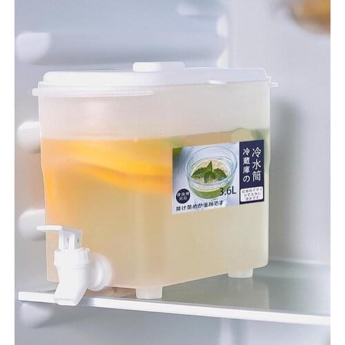 Upgraded Beverage Dispenser Drink Dispenser with Spigot Leakproof Plastic Ice Cold Water Container Cooling Beverage Dispenser