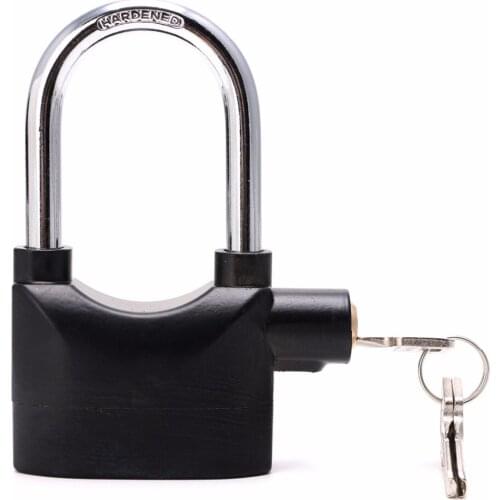 Waterproof Siren Alarm Padlock Alarm Lock For Motorcycle Long Beam Bike Bicycle