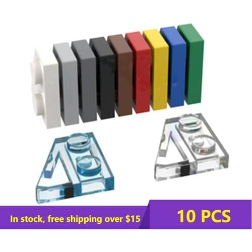 10PCS Bricks 24299 2x2 Wedge Plate Parts DIY (Left) Technical Parts Compatible Logo Educational Tech Parts Toys