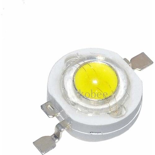 100pcs High power LED chip cree led lamp beads 1W led lamp beads 3W led5W led white red green blue yellow full color lamp beads