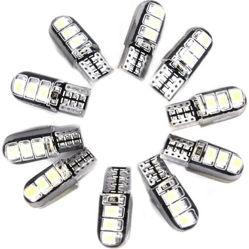 2pcs LED Lights 12V LED Silica Gel Wedge Car Turn Side Lights Silicone Shell Auto Interior Dome Lamps Parking Bulb