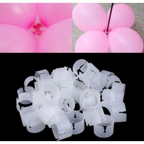 50pcs Balloons Accessories Balloon Arch Stand Connectors Clip Ring Buckle Wedding Birthday Party Decor HOT Supplies