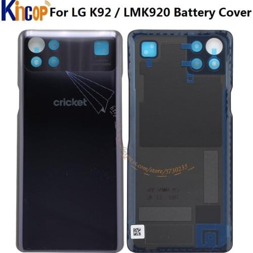 Battery Cover For LG K92 Back housing Battery Cover Rear Door Case For LG K92 LMK920, LM-K920 battery door