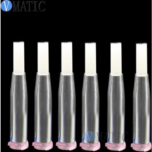 Free Shipping 20G High Quality Double Screw Thread Needles EFD Soft Brush Needle Round Mouth Dia 4mm Brush Needle