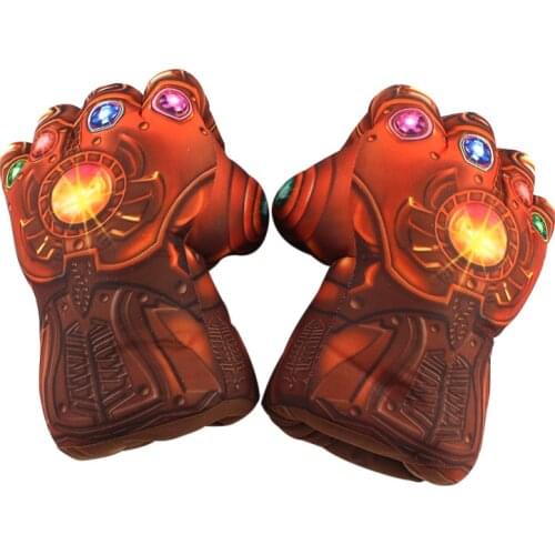 28cm Marvel Avengers Endgame Incredible Superhero Figure Thanos Boxing Gloves Plush Toys Gift for Kids